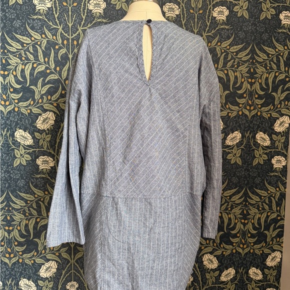 Band of Gypsies 100% Cotton Striped Tunic Lagenlook - Picture 7 of 11